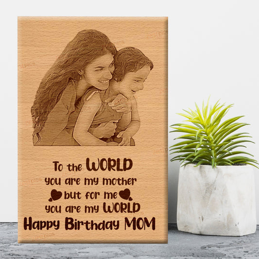Birthday Gifts Mother Personalized Engraved Photo Plaque Gift For Her
