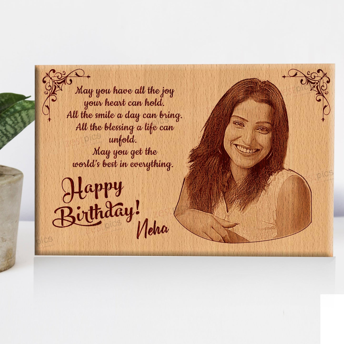 Farewell Gift, Personalized Wooden Photo Plaque - Zestpics