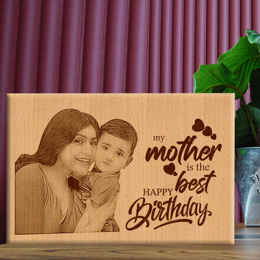 Birthday Gift for MOM Personalized Engraved Photo Plaque Gift For Her