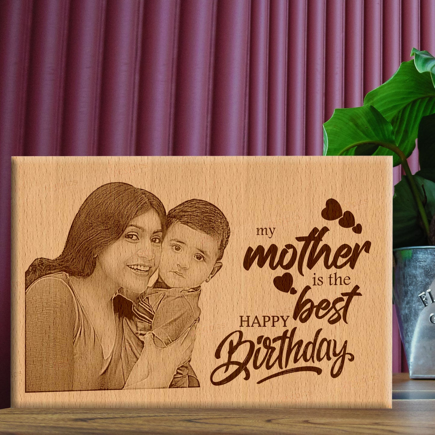 Birthday Gifts Mother Personalized Engraved Photo Plaque Gift For Her
