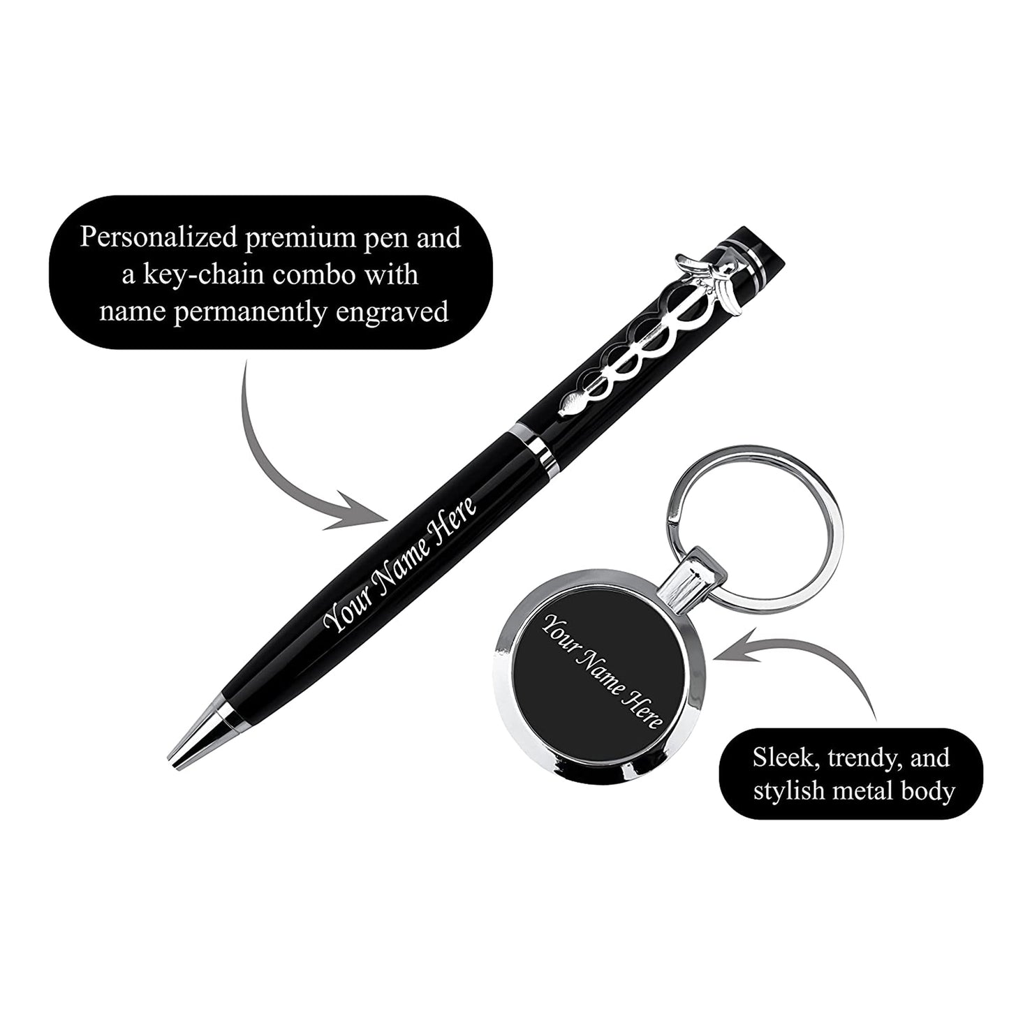 Best Gift For Doctors – Personalized Doctor Pen with Keychain – Personalized Gifts For Doctors