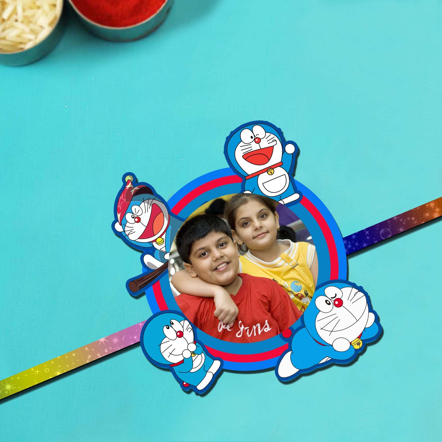 Doraemon Kids Photo Rakhi