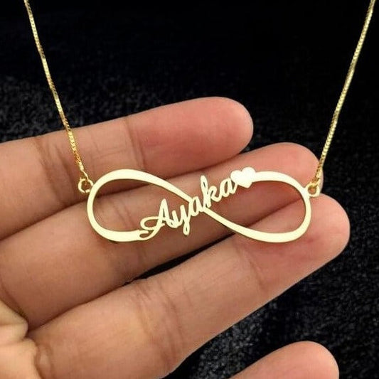 Gold Plated Infinity Pendant Necklace