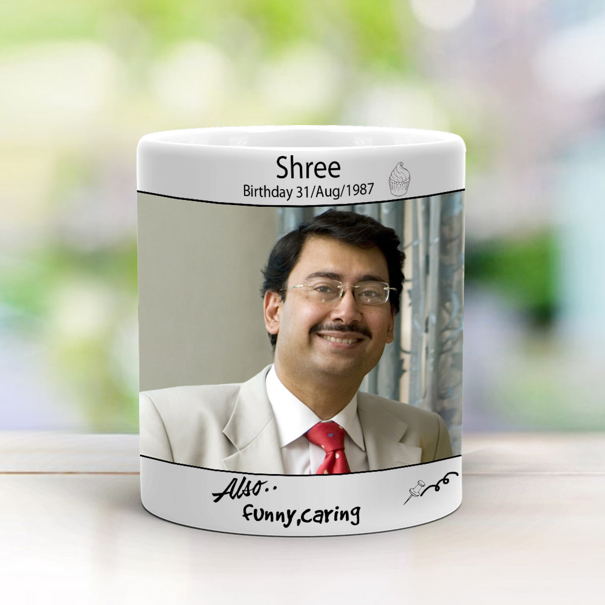 Dad Happy Bio Mug