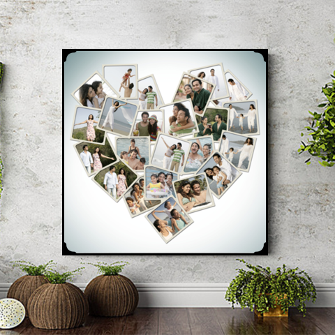 Heart Collage Photo Frame