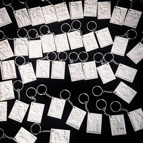 Lithophane 3D Photo Keychain