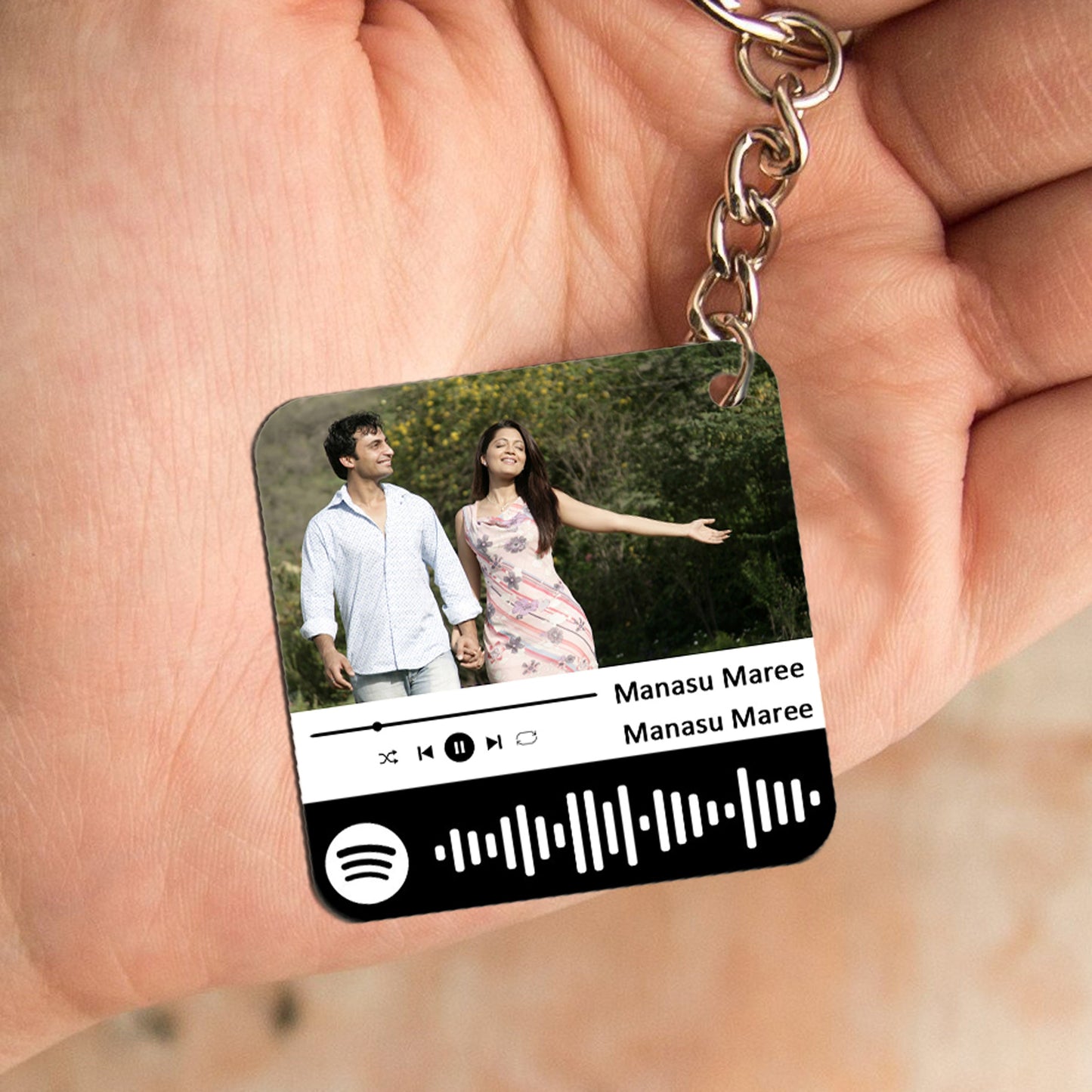 Spotify Plaque Keychain