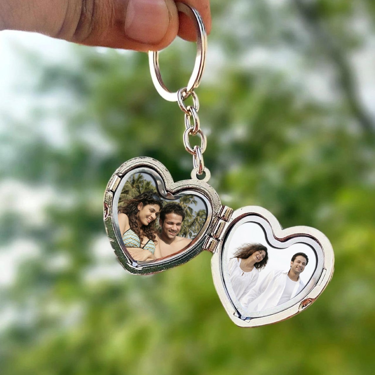 Metal Heart Keychain