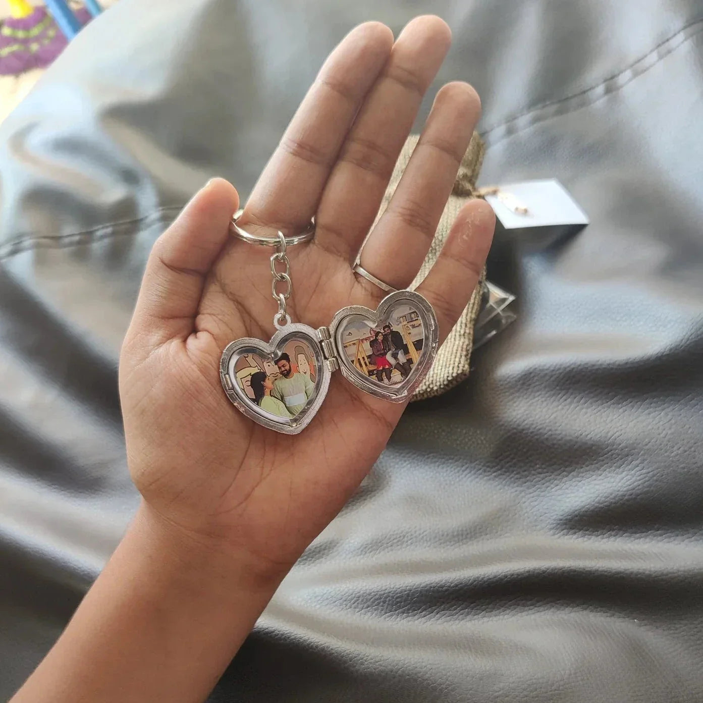 Metal Heart Keychain