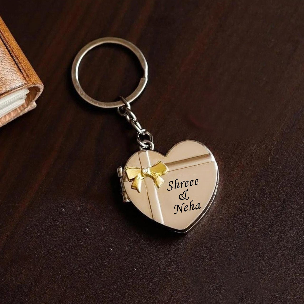 Metal Heart Keychain