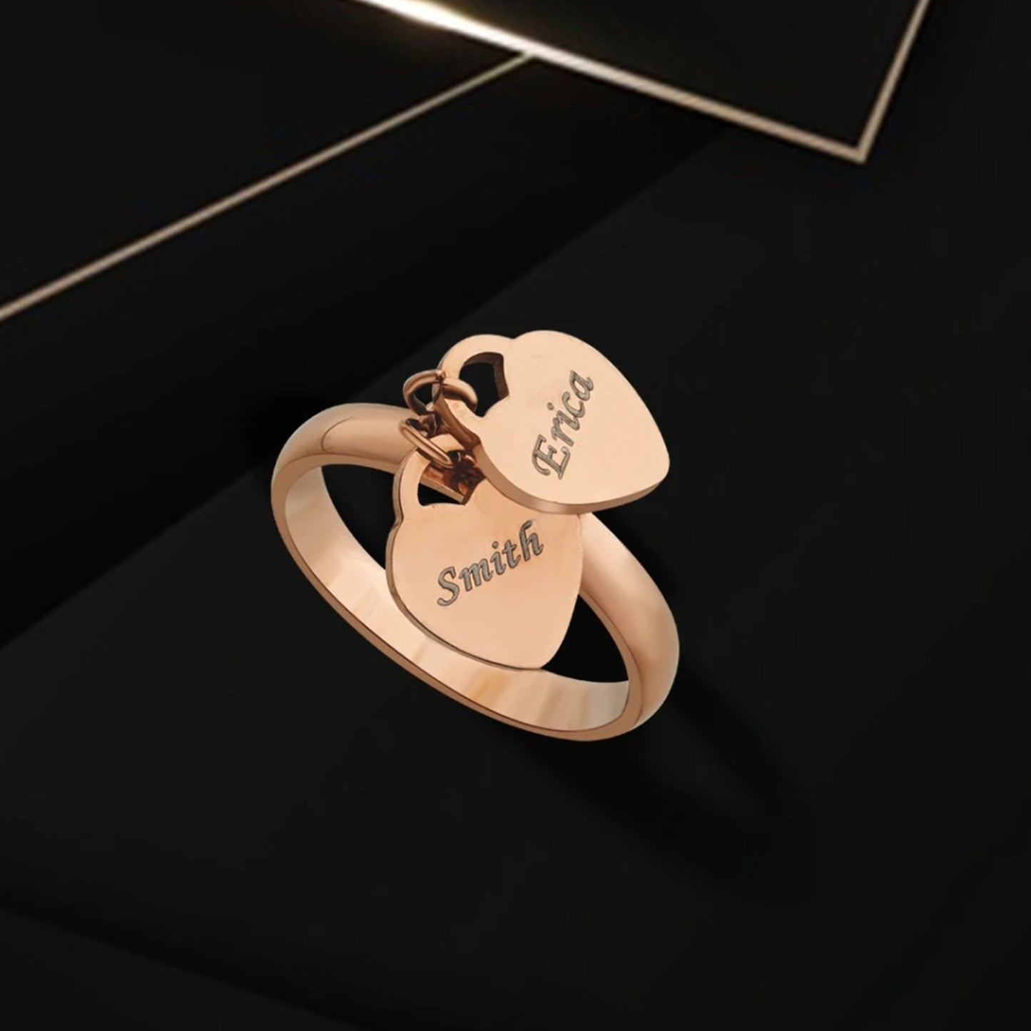 Name Engraved Ladies Ring