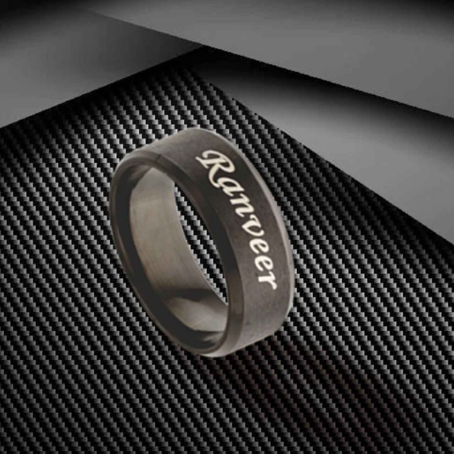 Name Engraved Men's Ring