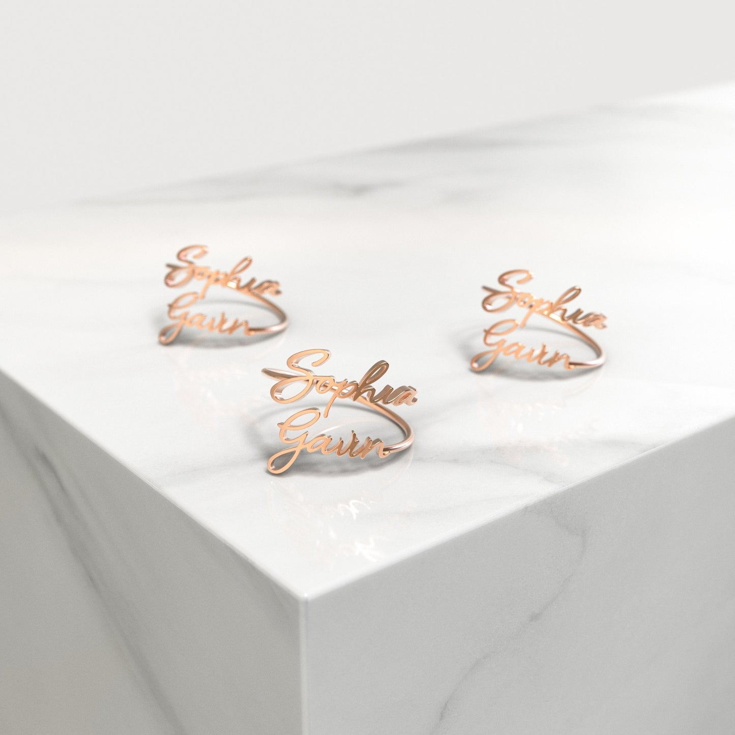 Personalised Couple Name Ring