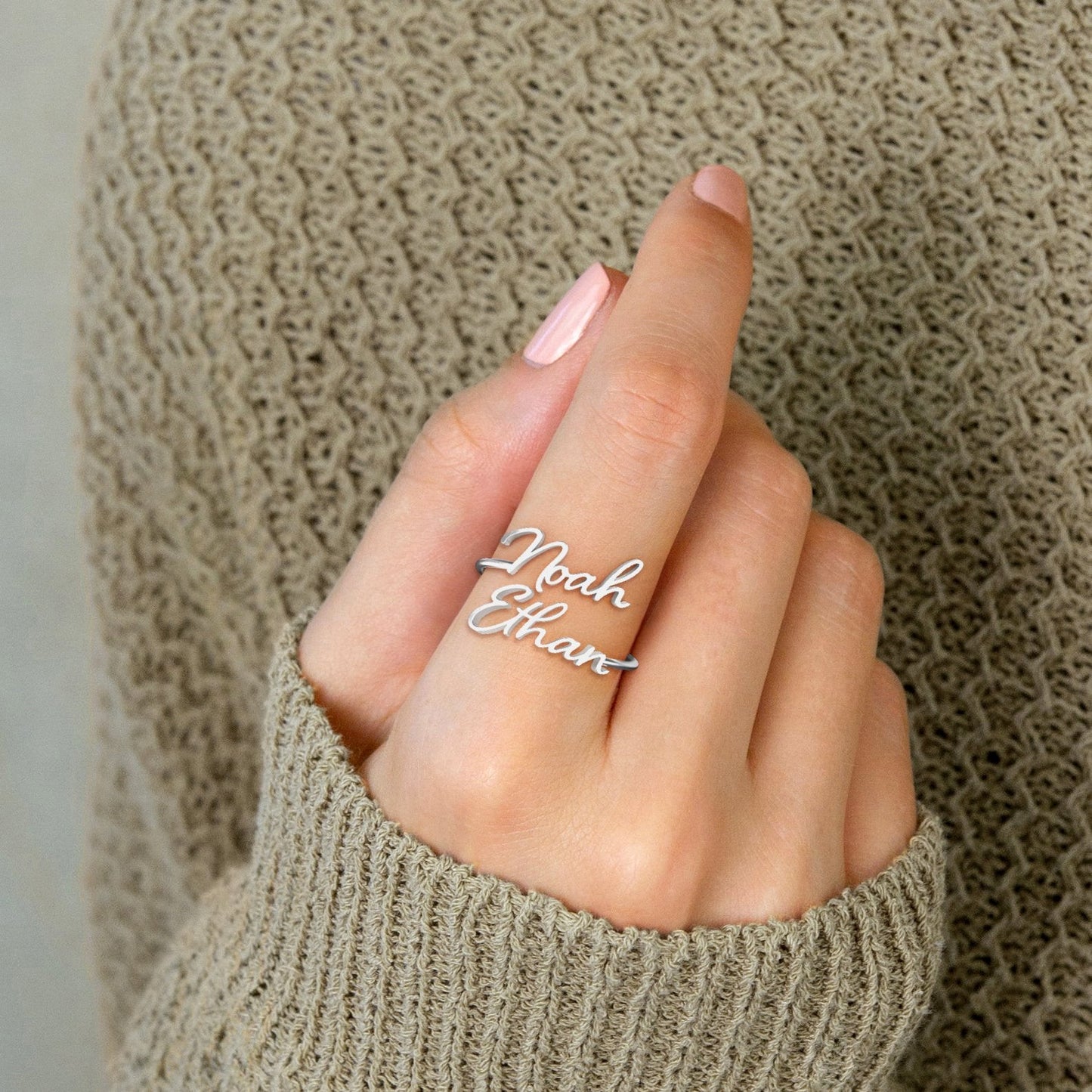 Personalised Couple Name Ring