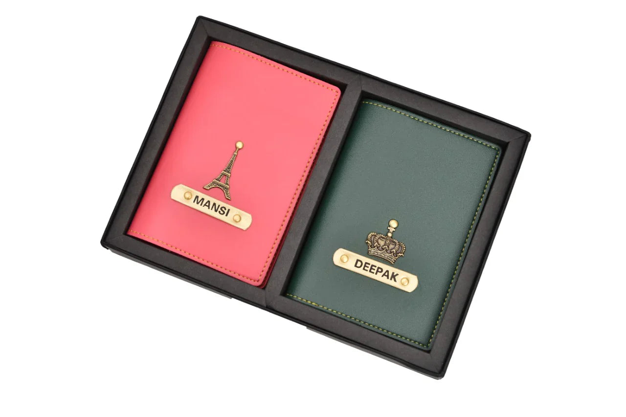 Personalised Couple Passport Covers