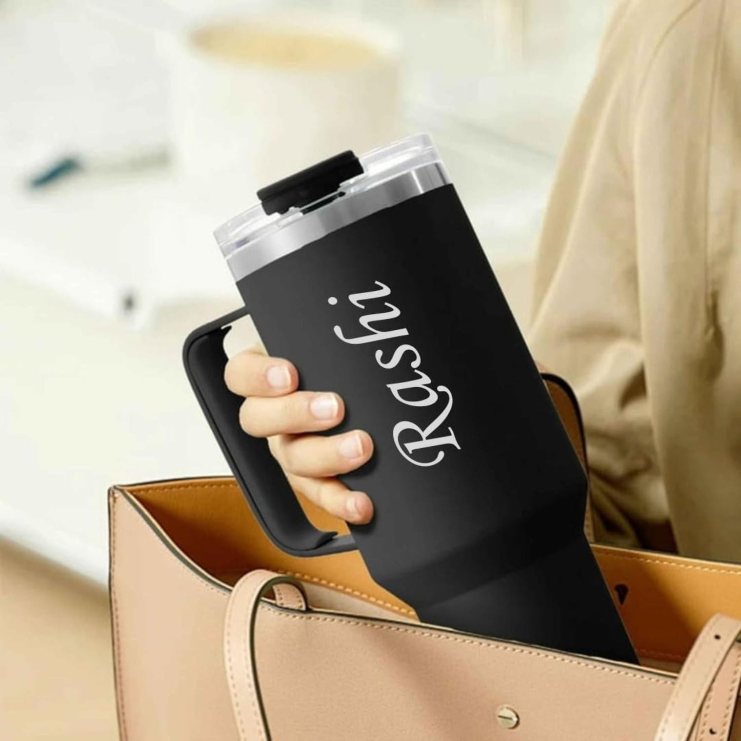 Personalised Stanley Travel Mug – 900ML & 1200ML – With Steel Straw