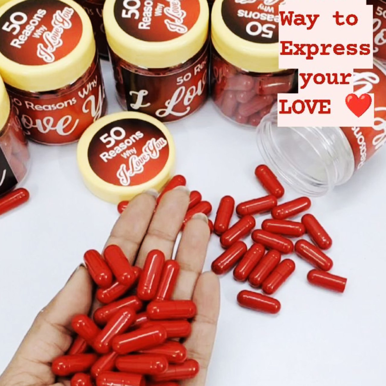 50 Reasons Why I Love You Capsules | Romantic Gift for Couples