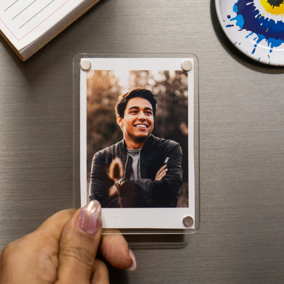 Personalised Acrylic Magnetic Photo Frame for Fridge – Zestpics