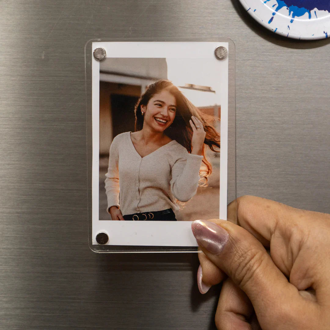 Personalised Acrylic Magnetic Photo Frame for Fridge – Zestpics