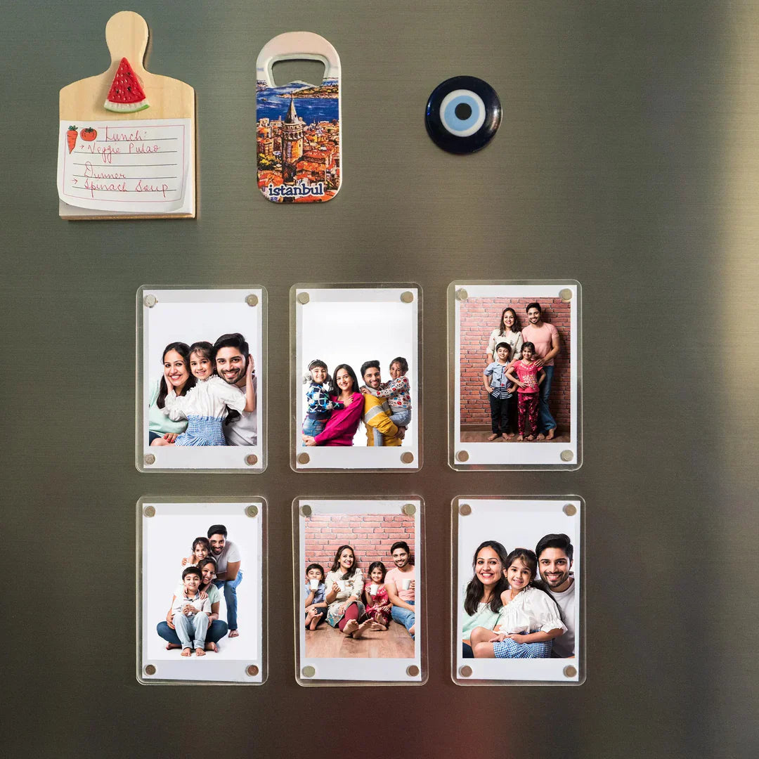 Personalised Acrylic Magnetic Photo Frame for Fridge – Zestpics