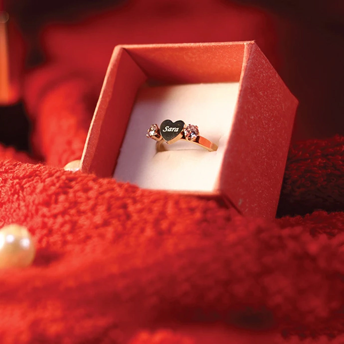 Name Engraved Ladies Ring